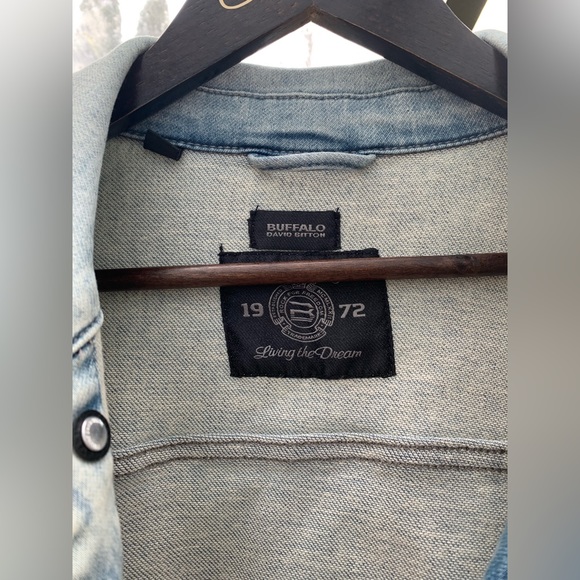 Buffalo David Bitton Light Wash Denim Jacket Size M - Picture 3 of 3